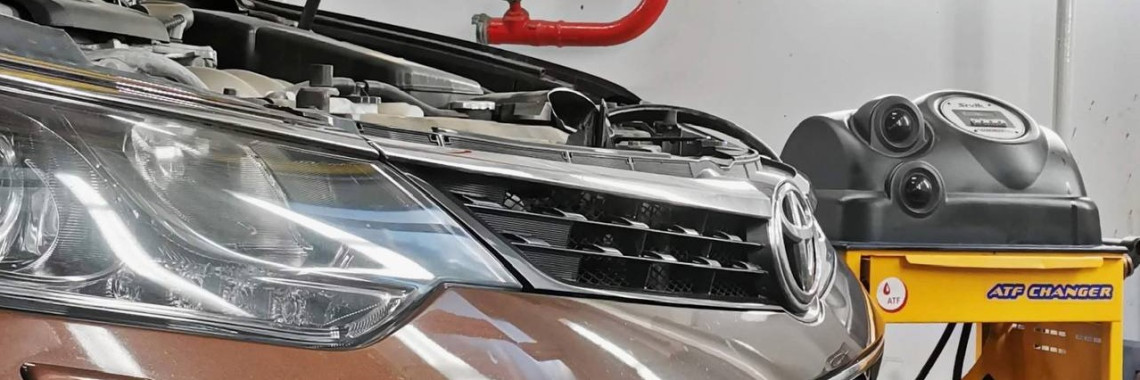 Аппаратная замена масла в АКПП Toyota Camry XV50