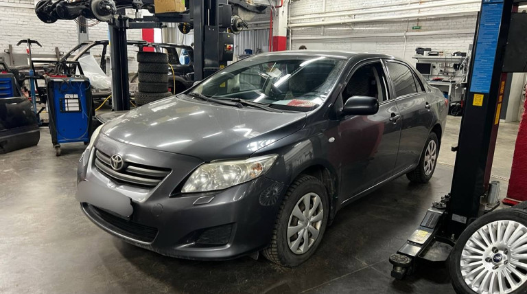 Установка пламегасителя на Toyota Corolla 2007 (E140)