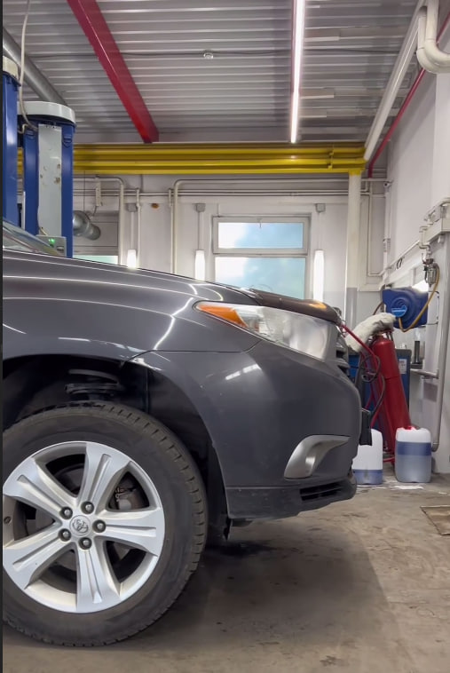тойота, toyota, тойота хайлендер, toyota highlander, toyota highlander замена ступичного узла, замена ступичного узла в москве